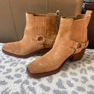 Sam Edelman suede moto ankle boots